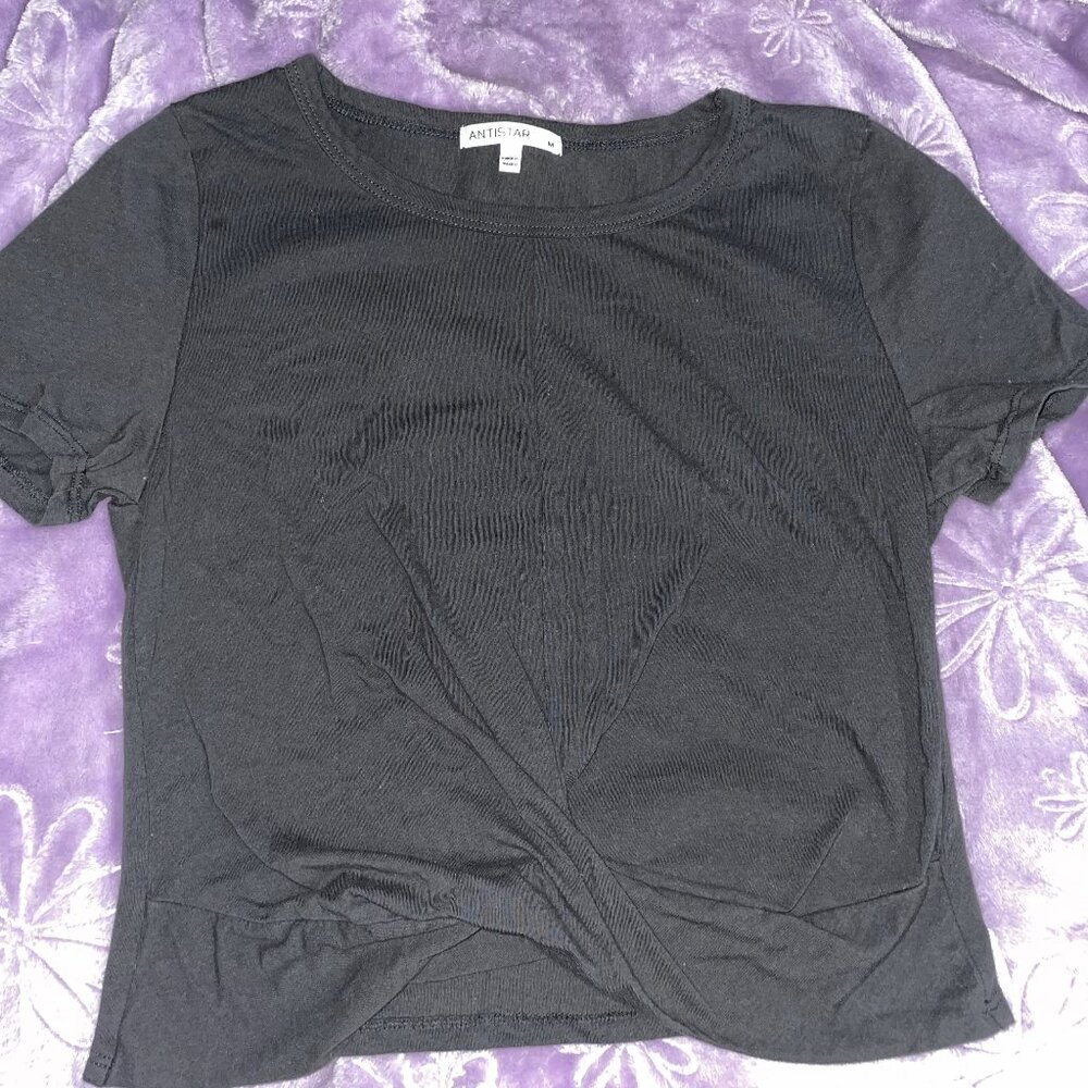 Antistar cropped tee dark grey medium